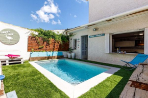 Rocamar HHH con piscina privada a 120m de la playa 10 Pax